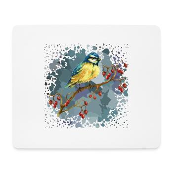 Oiseau de sikorka - Tapis de souris (format paysage) - blanc - Devant