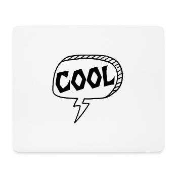 Cool - Tapis de souris (format paysage) - blanc - Devant