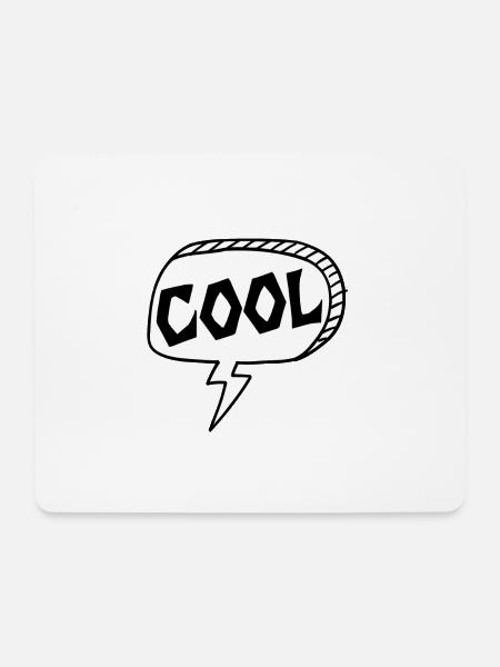 Cool - Mousepad (Querformat) - Weiß