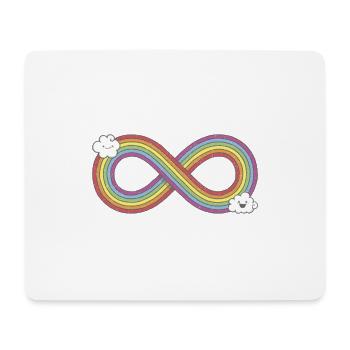 Infinity Rainbow - Mousepad (Querformat) - Weiß - Vorne