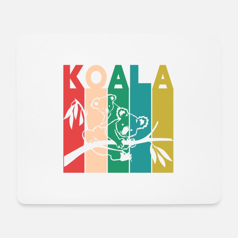 Koala - Mousepad (Querformat) - Weiß