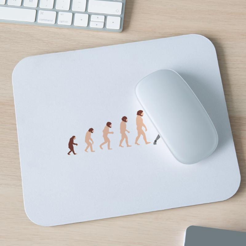 Ritter Human Evolution Funny Design Gift Idea Mouse Pad (horizontal)