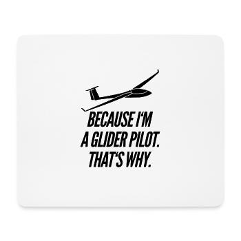 Segelflieger Segelflug Segelflugzeug Geschenkidee - Mousepad (Querformat) - Weiß - Vorne