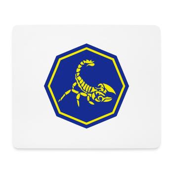 tribal scorpion logo - Mouse Pad (horizontal) - white - Front