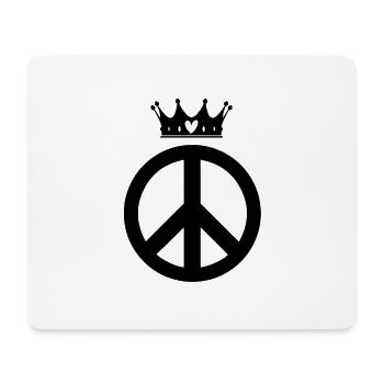 Hippie King Queen | Hippies Love Gift Idea - Mouse Pad (horizontal) - white - Front