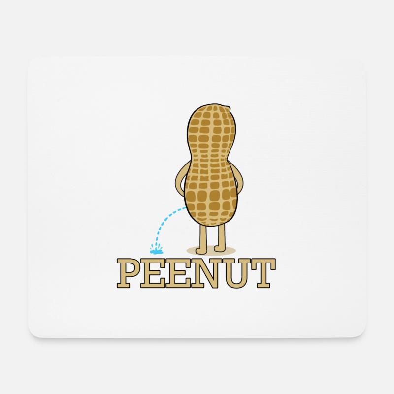 PEENUT - Mousepad (Querformat) - Weiß