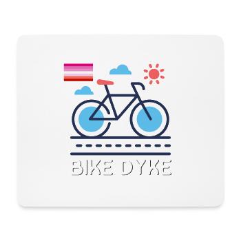 lesbisch - Mousepad (Querformat) - Weiß - Vorne