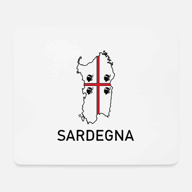 Sardinien - Mousepad (Querformat) - Weiß