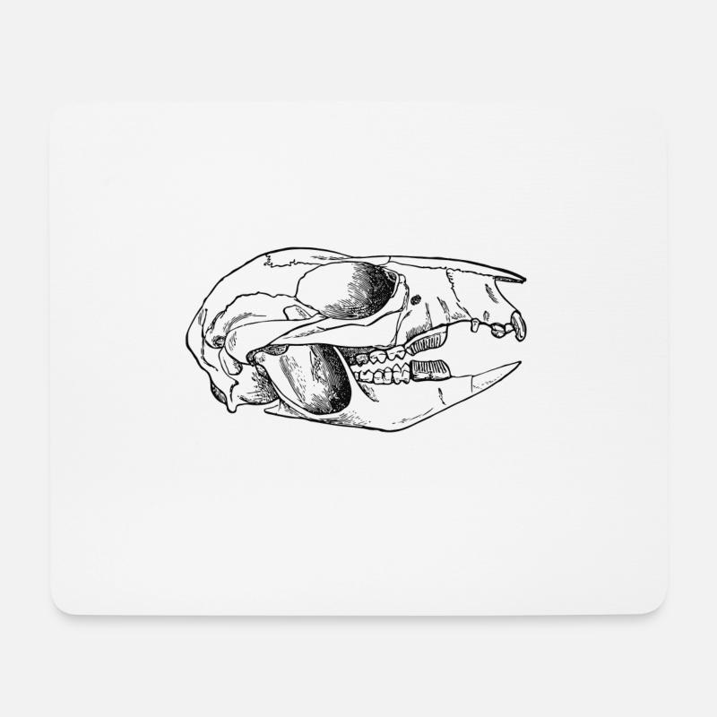 Schaedel herbivores - Mouse Pad (horizontal) - white
