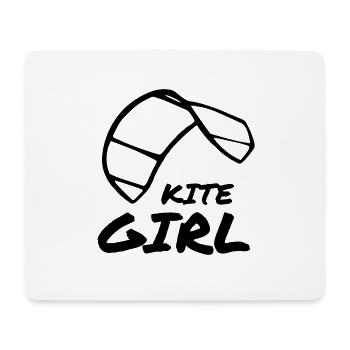 cerf-volant girl3 - Tapis de souris (format paysage) - blanc - Devant