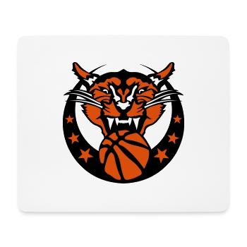 Basketball Cougar Logo Sport - Mousepad (Querformat) - Weiß - Vorne