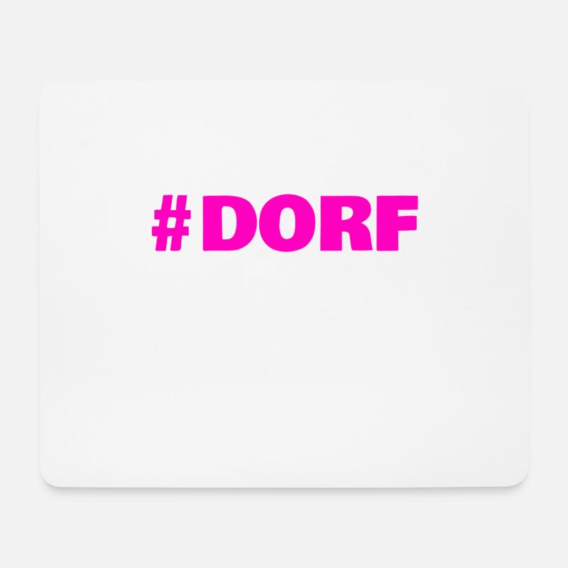 #Dorf - Mousepad (Querformat) - Weiß