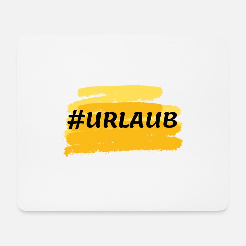 #urlaub - Mousepad (Querformat) - Weiß