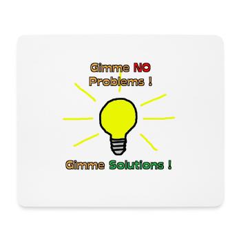 Problem Lösung - Mousepad (Querformat) - Weiß - Vorne