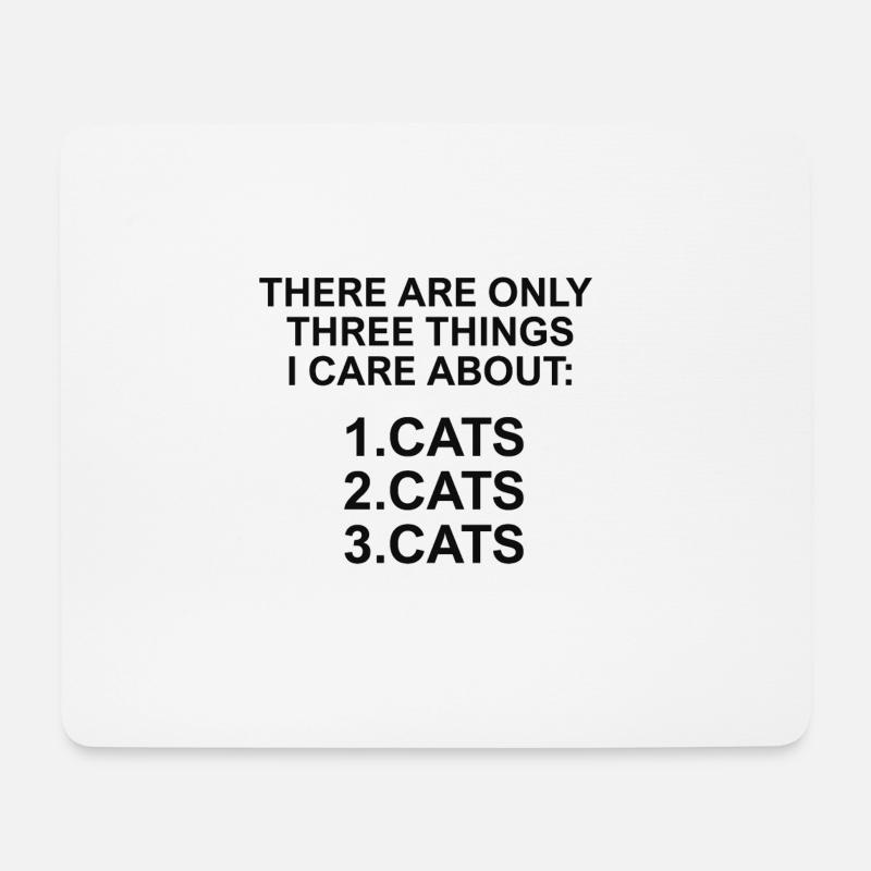 cats, cats, cats - Mousepad (Querformat) - Weiß
