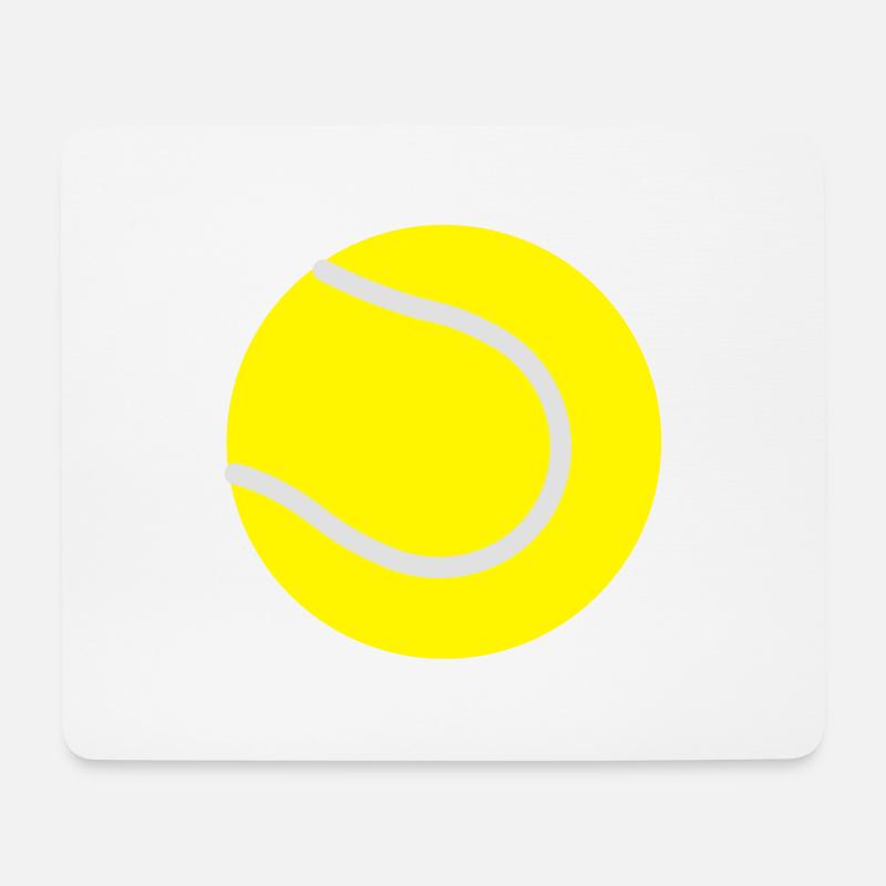 tennisball - Mousepad (Querformat) - Weiß
