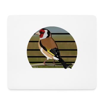 la conception de l'oiseau chardonneret jz.bird - Tapis de souris (format paysage) - blanc - Devant