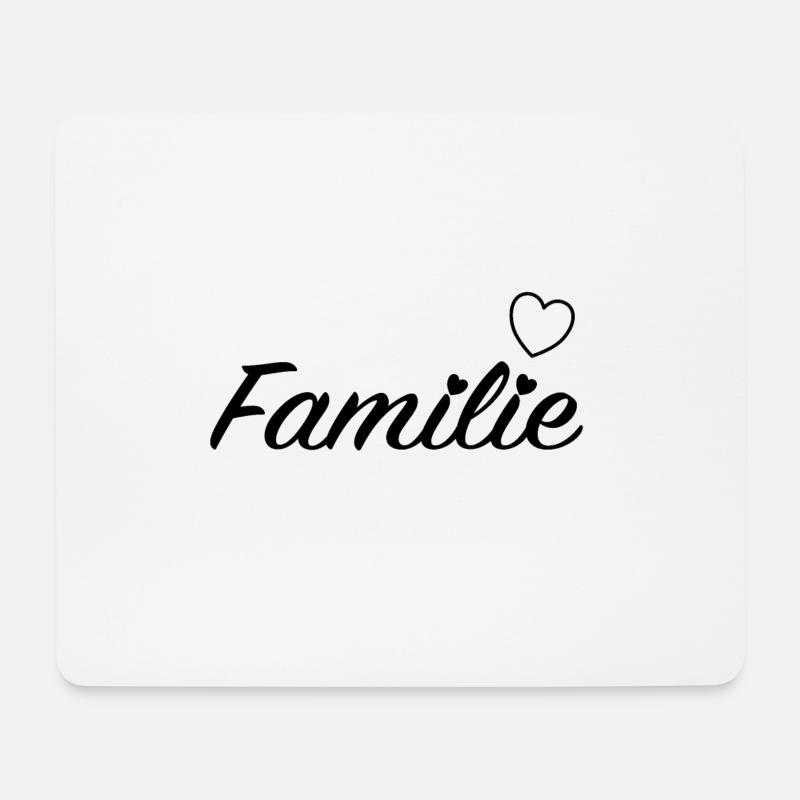 Familie - Mousepad (Querformat) - Weiß