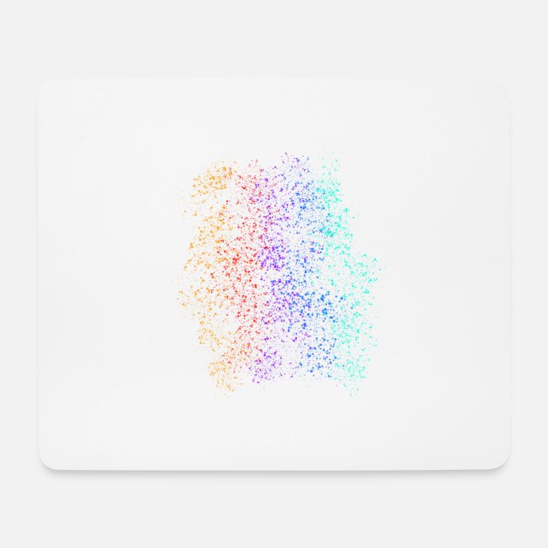 Bunte Farb Spritzer - Mousepad (Querformat) - Weiß