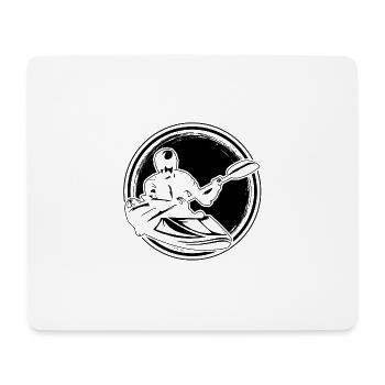 Canoë kayak de pagaie | Cadeaux de pagaie en eau vive - Tapis de souris (format paysage) - blanc - Devant