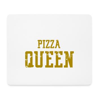 Pizzakönigin - Mousepad (Querformat) - Weiß - Vorne