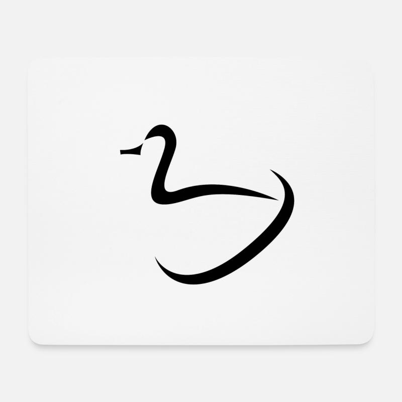 Enten Design - Mousepad (Querformat) - Weiß