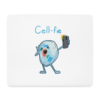 Biologie Nerd Science Microbiologie Cell-fie - Tapis de souris (format paysage) - blanc - Devant