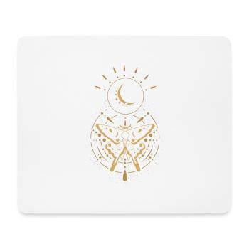 Alchemy butterfly moon moth magic gift - Mouse Pad (horizontal) - white - Front