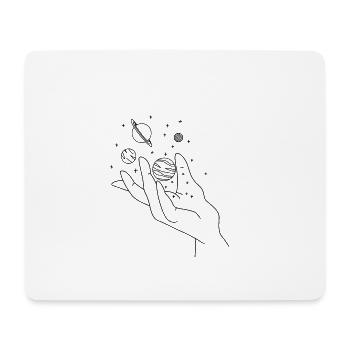 Planeten - Mousepad (Querformat) - Weiß - Vorne