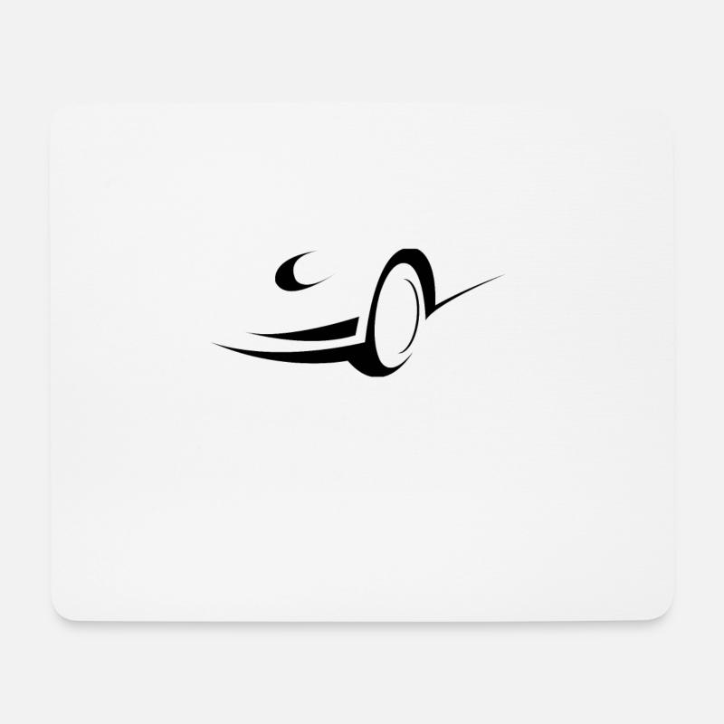 Auto - Mousepad (Querformat) - Weiß