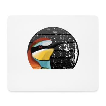 jz.birds Bienenfresser Vogel Design Vintage - Mousepad (Querformat) - Weiß - Vorne