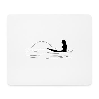 SURFER GIRL - Mouse Pad (horizontal) - white - Front