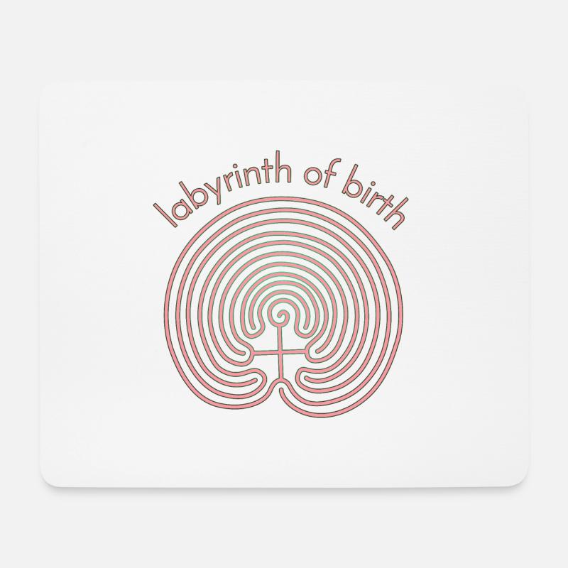 labyrinth - Mouse Pad (horizontal) - white