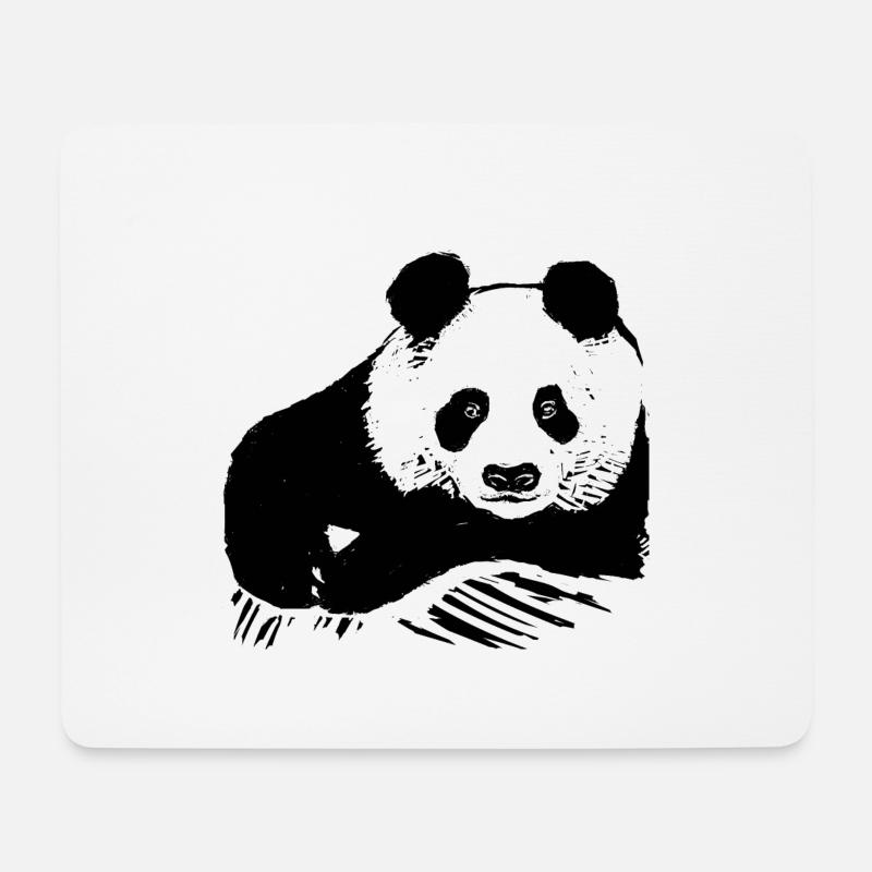Panda - Mouse Pad (horizontal) - white