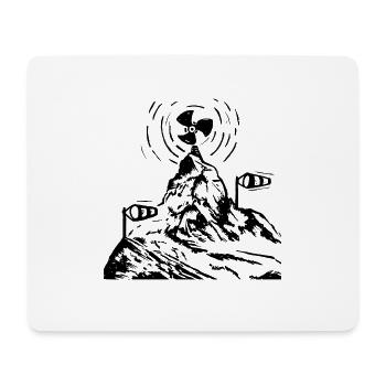 Ventilateur, vent, tempête, sommet - Tapis de souris (format paysage) - blanc - Devant