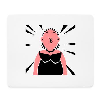 Chanteuse d’opéra / Fat Lady Sings (2c) - Tapis de souris (format paysage) - blanc - Devant