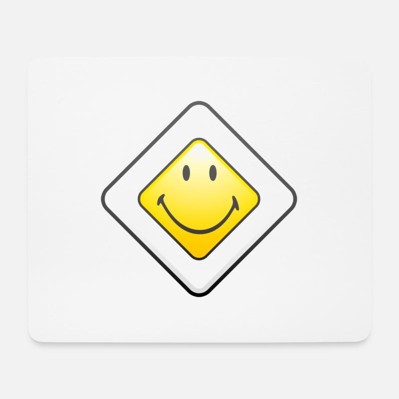 Smiley Main Street - Mousepad (Querformat) - Weiß