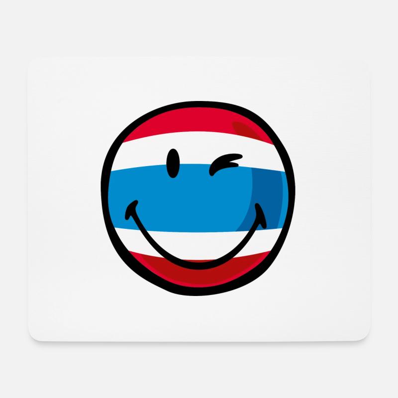 Smiley Thailand - Mousepad (Querformat) - Weiß