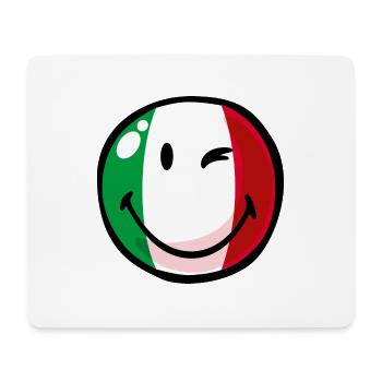 Smiley Italy - Tapis de souris (format paysage) - blanc - Devant