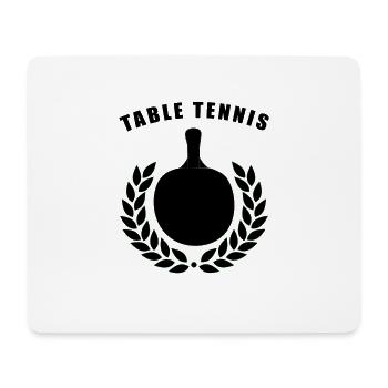 tennis de table - Tapis de souris (format paysage) - blanc - Devant