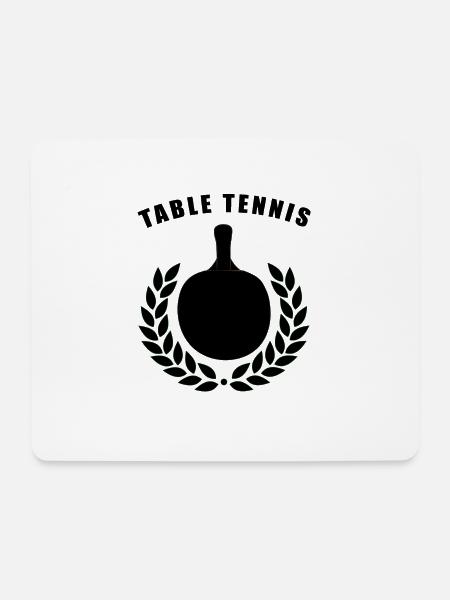 tischtennis - Mousepad (Querformat) - Weiß