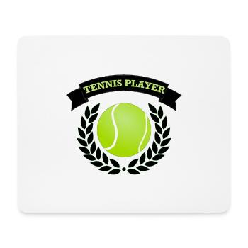 joueur de tennis - Tapis de souris (format paysage) - blanc - Devant