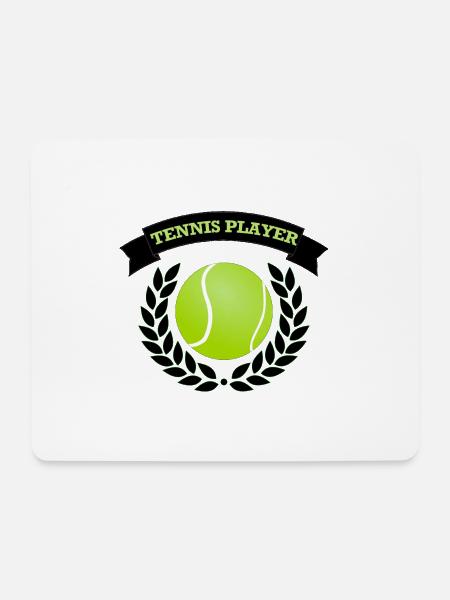 tennisspieler - Mousepad (Querformat) - Weiß