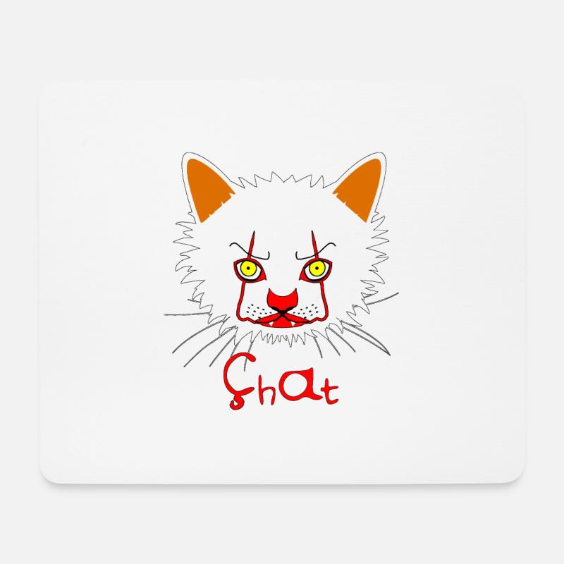 ÇhAt - Wortspiele - Francois Ville - Mousepad (Querformat) - Weiß