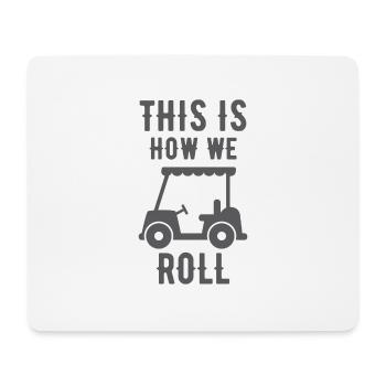 Golf Shirt golf card golf course golf gift - Mouse Pad (horizontal) - white - Front