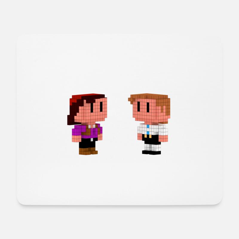 Pirate Love - Mousepad (Querformat) - Weiß