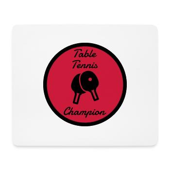 Table Tennis - Ping Pong - Sport - Racket - Ball - Mousepad (Querformat) - Weiß - Vorne