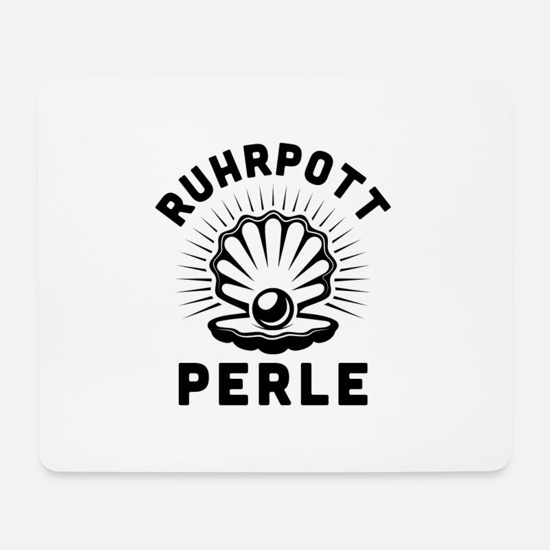 Ruhrpott Perle - Mousepad (Querformat) - Weiß