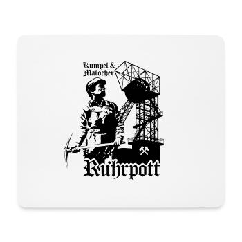 Ruhrpott - Kumpel und Malocher - Mousepad (Querformat) - Weiß - Vorne