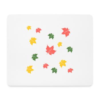 Automne Amour - Tapis de souris (format paysage) - blanc - Devant
